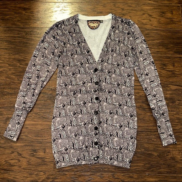 Twelve by Twelve Sweaters - Twelve by Twelve geometric Cardigan sweater top M